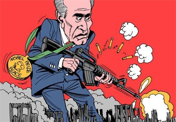 اثر کاریکاتوریست برزیلی درباره جنایات پرز