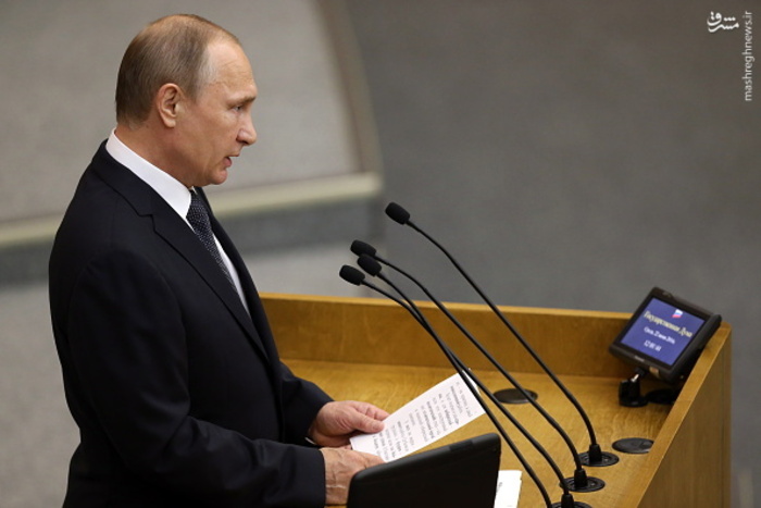 تصاویر/سخنرانی پوتین در افتتاحیه دوما