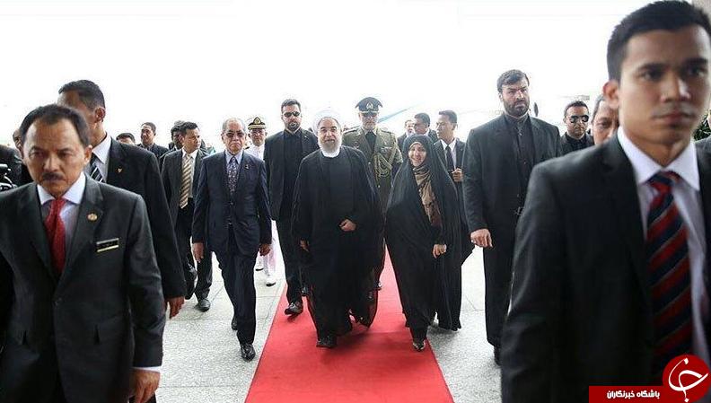 افخم درمالزی به استقبال روحانی رفت+عکس