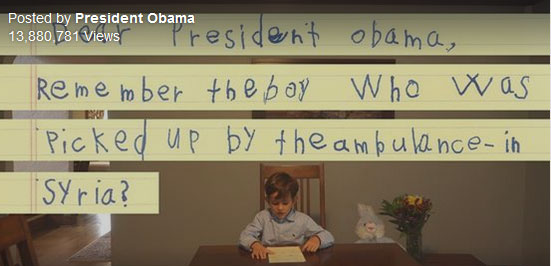 نامه کودک 6 ساله نیویورکی به اوباما+عکس