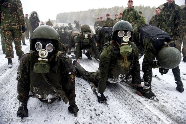 عکس/آزمون صلاحیت نظامیان روس