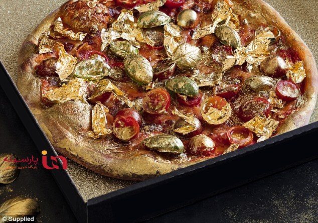 پیتزا با طعم طلای ۲۴ عیار! +عکس