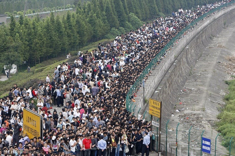 تصاویر/ازدحام جمعیت کشور چین‎