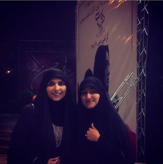 مژده لواسانی در کنار دختر سردار سلیمانی+عکس