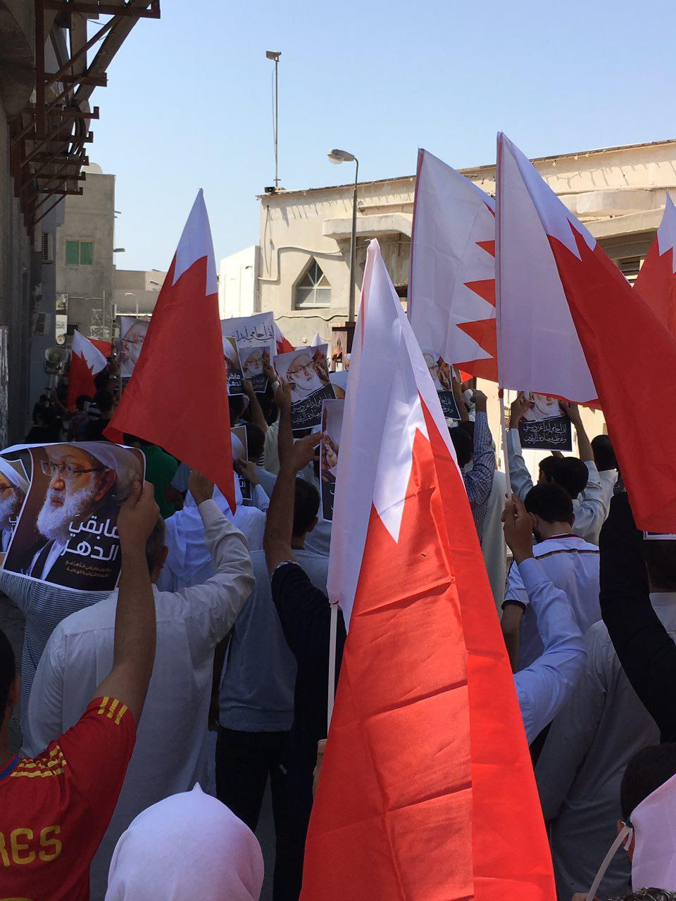 تظاهرات بحرینی‌ها در حمایت از شیخ قاسم+تصاویر
