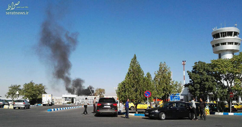 شایعه آتش‌سوزی در فرودگاه تبریز +عکس