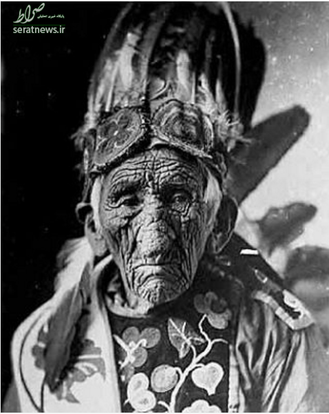 عکس/رهبر قبیله سرخپوستان آمریکا