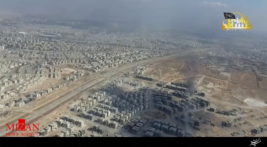 تصاویر هوایی از عملیات انتحاری تروریست‎ها