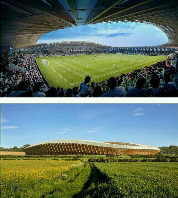 تصویری از اولین استادیوم چوبی در جهان