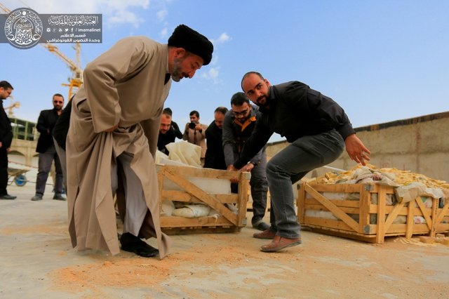 آماده‌سازی صحن حضرت زهرا در نجف برای اربعین+تصاویر