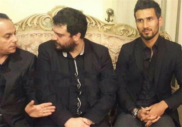 حضور شهباززاده در منزل مرحوم پورحیدری+عکس