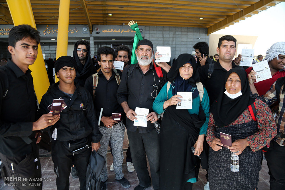 تصاویر/زائران اربعین در مرز شلمچه