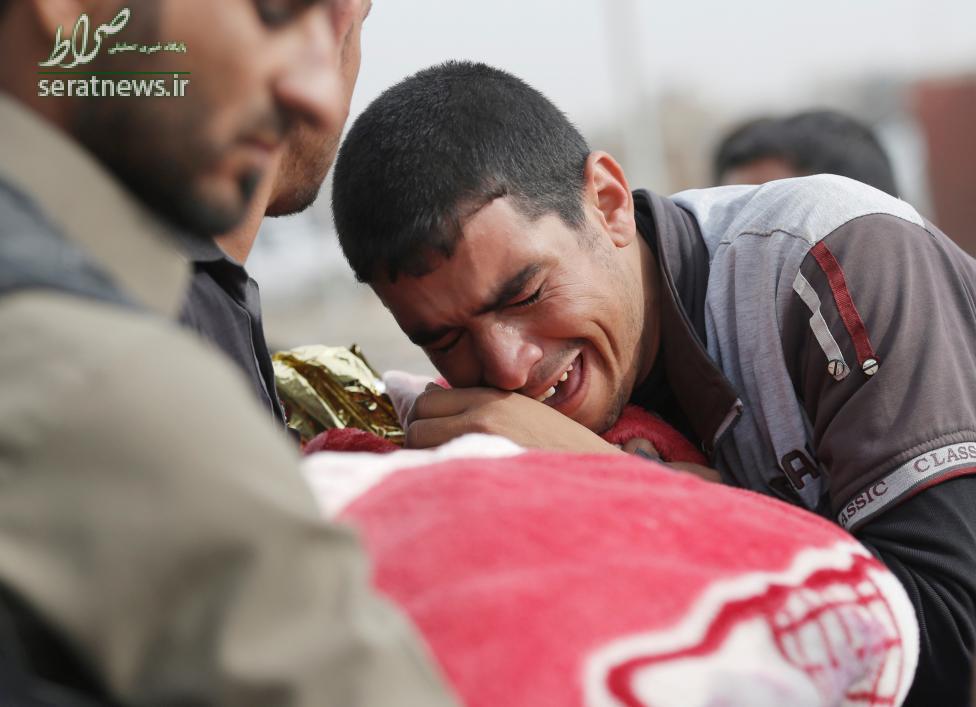 عکس/مرگ یک کودک بر اثر خمپاره داعش در موصل