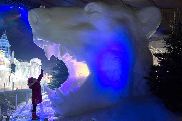 عگس/جشنواره برف و یخ در انگلیس