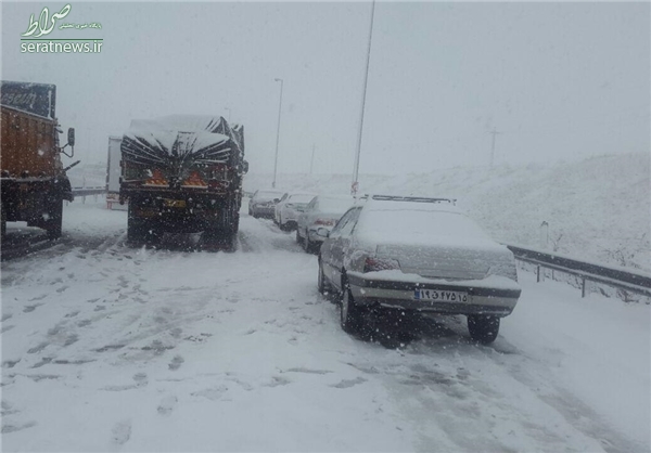 بارش شدید برف در تبریز +تصاویر