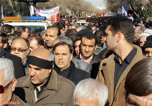 حضور خاموش آخوندی در تبریز/ جرات نکردند نام وزیر راه را ببرند! +عکس