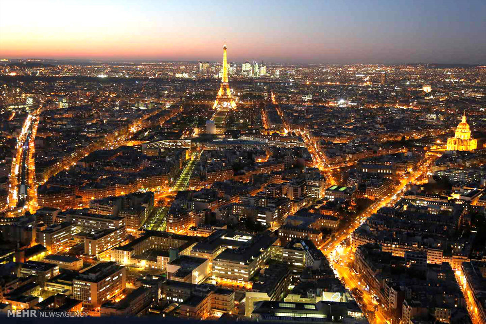 عکس هوایی از پاریس