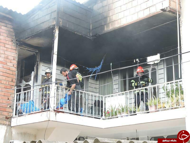 آتش سوزی منزل یک شهروند را راهی بیمارستان کرد+تصاویر