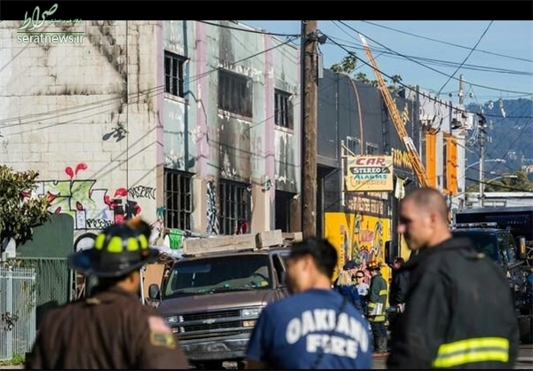 آتش سوزی مرگباردریک پارتی دراوکلند+عکس