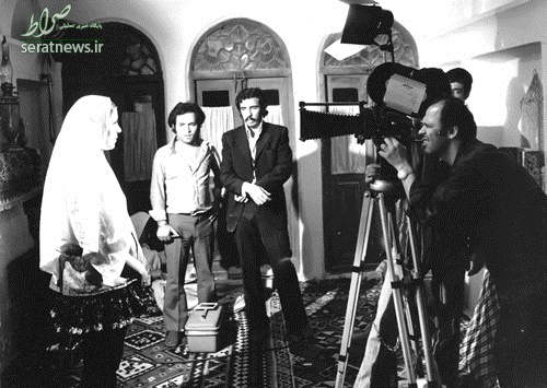 عکس قدیمی از علی حاتمی در یک فیلم
