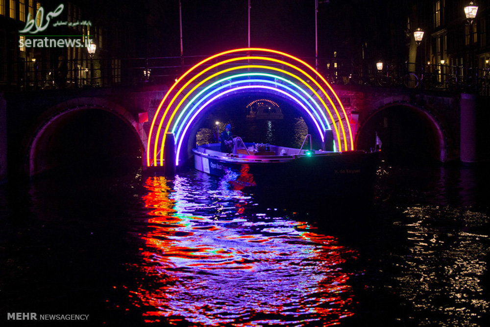 عکس/«پلی از رنگین کمان» در جشنواره نور