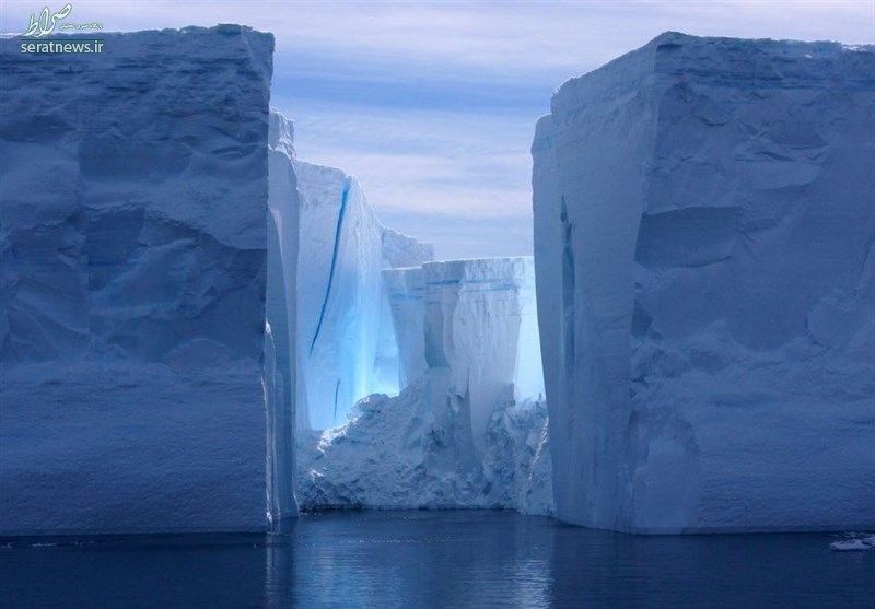عکس/دره‌های یخی دگرگون شده