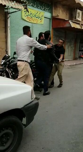 ماجرای حمله با شوکر برقی به زن دستفروش در اهواز +عکس