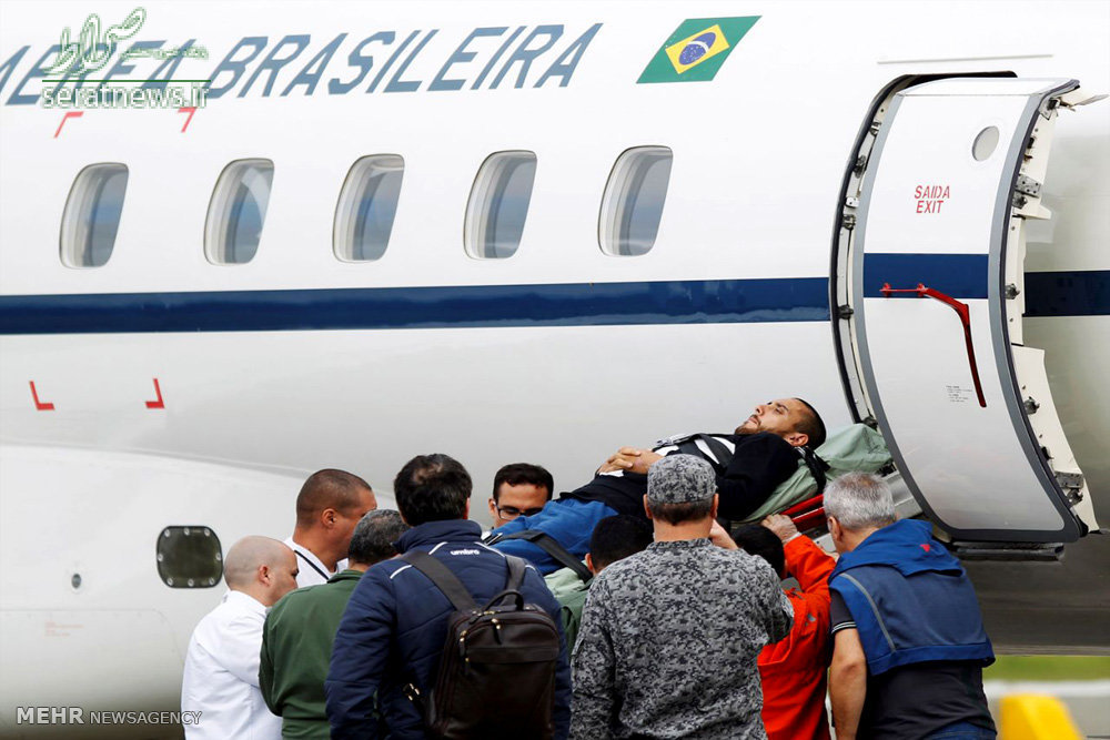 عکس/بازگشت بازمانده حادثه کلمبیا به برزیل