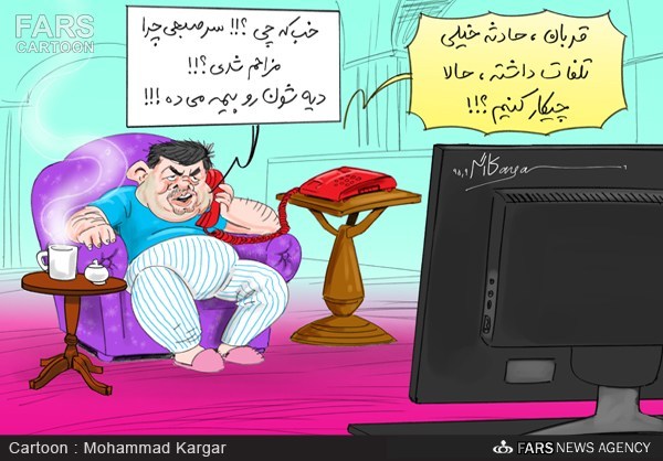 کاریکاتور/واکنش وزیر راه به حادثه قطار دامغان