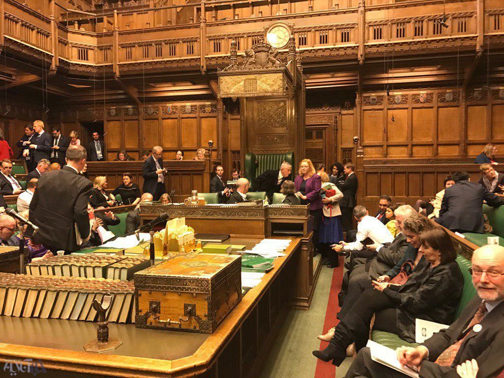 عکسی از داخل پارلمان بریتانیا