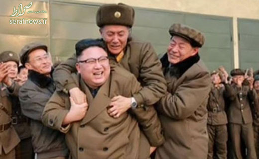 تصویر عجیب شادی رهبر کره حین آزمایش موشکی