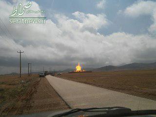 سوختن 2 نفر در انفجار ایستگاه گاز همدان +عکس