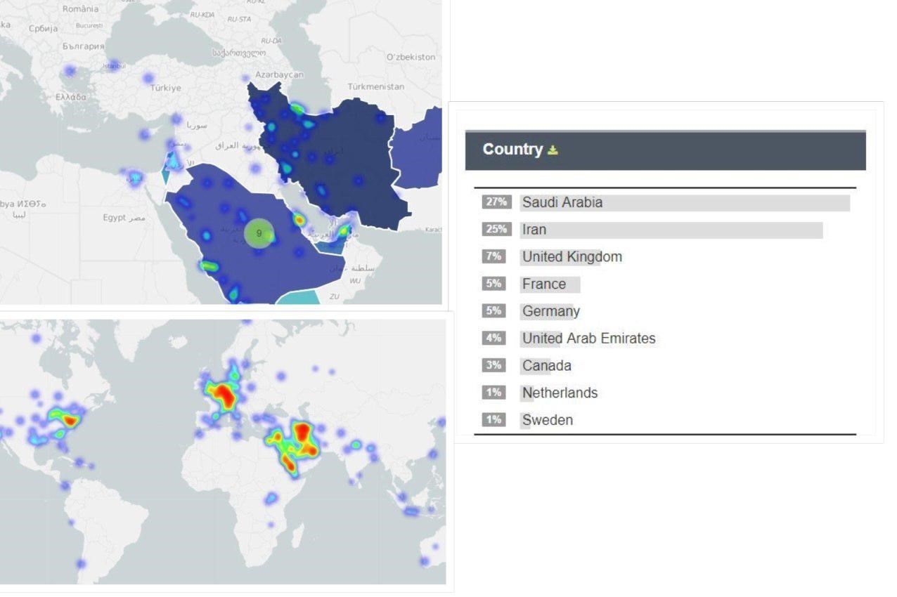 چه کسانی مردم را به #تظاهرات_سراسری دعوت می‌کنند؟/عربستان و انگلیس در صدر + مستندات و نقشه