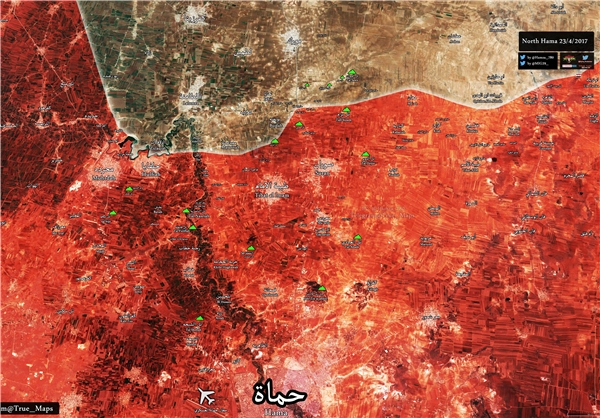 شهرک «المصاصنه» هم در حماه آزاد شد +نقشه