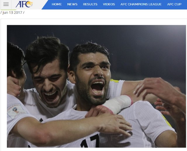 بازتاب صعود ایران به جام جهانی در سایت فیفا و AFC +عکس