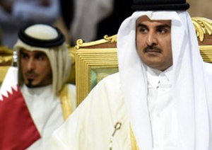 تکذیب اظهارات امیر قطر به نفع ایران و علیه آمریکا/ سایت هک شده بود!