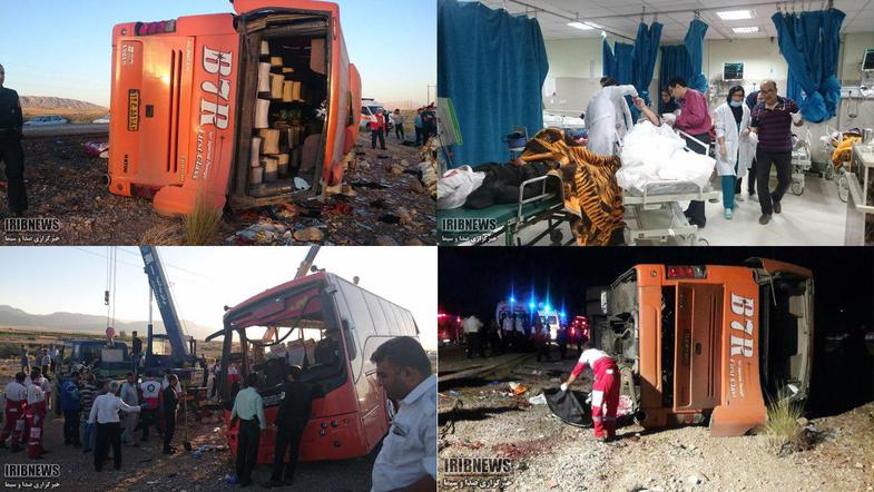 9 کشته و 34 زخمی در حادثه واژگونی اتوبوس دانش آموزان دختر ( +عکس)/ اعلام اسامی جان باختگان و مجروحان/ راننده بازداشت شد/ تعدادی از دختران قطع نخاع شدند