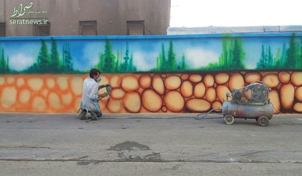 ۵ هزار متر از دیوارهای مدارس ایران را نقاشی کردم/ هدفم شادی دانش‌آموزان است
