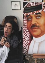 نقاشی‌های حیرت‌انگیز جوان معلول عربستانی +تصاویر