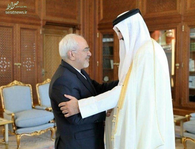 ظریف با امیر قطر دیدار و گفتگو کرد
