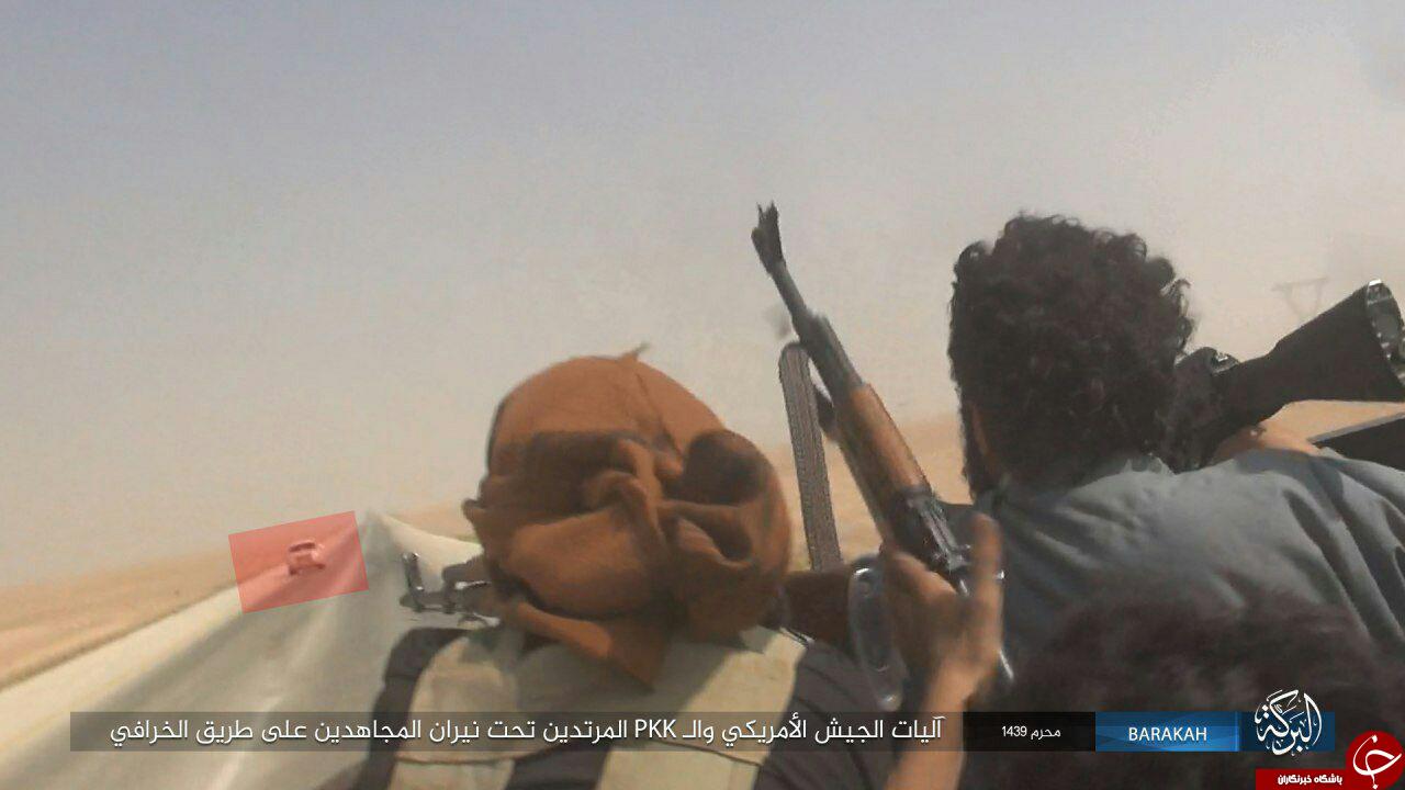 داعش اینبار به جان خودروهای رهگذر افتاده است+عکس