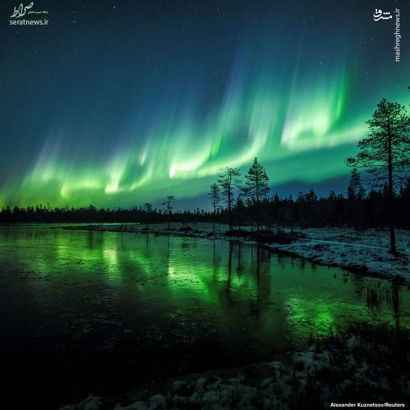 تصاویر/ شفق قطبی در فنلاند