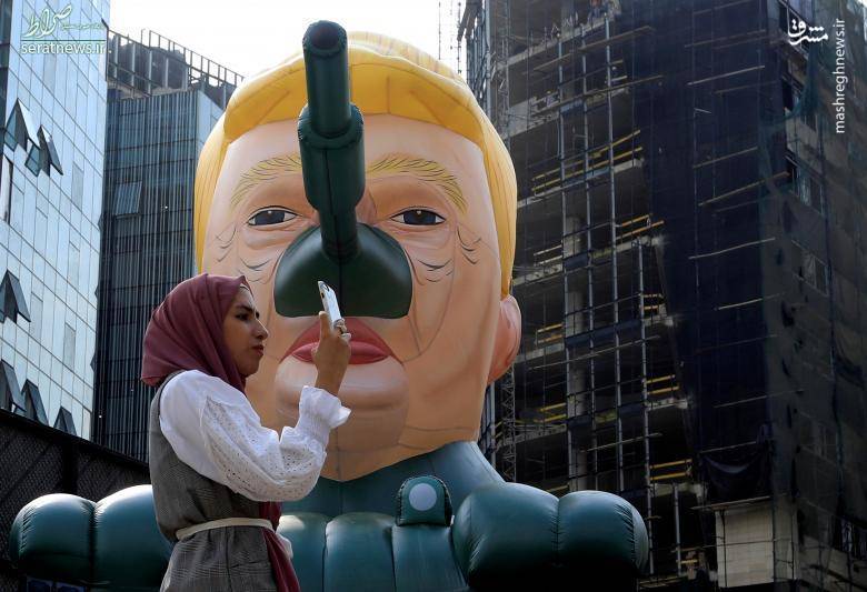 تصاویر/ تانک ترامپ در لبنان
