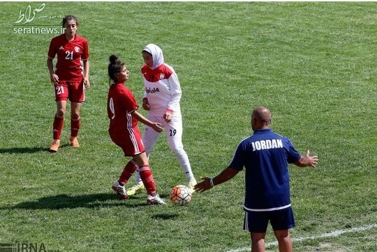 حضور بدون پوشش دختران اردنی در برابر تیم فوتبال دختران زیر19سال ایران+تصاویر