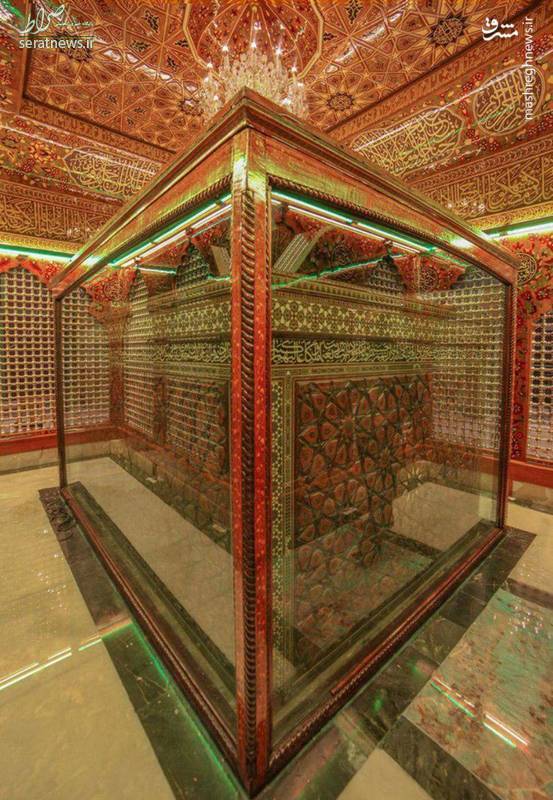 عکس/ نمای زیبا از درون ضریح حضرت عباس (ع)