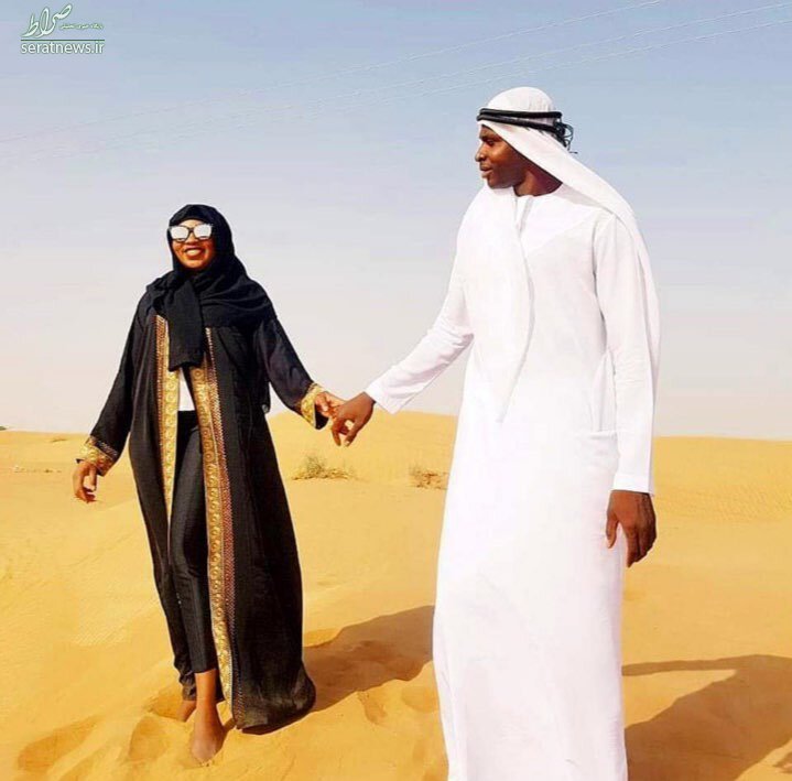 عکس/ مهاجم محبوب استقلالی‌ها همراه همسرش در امارات