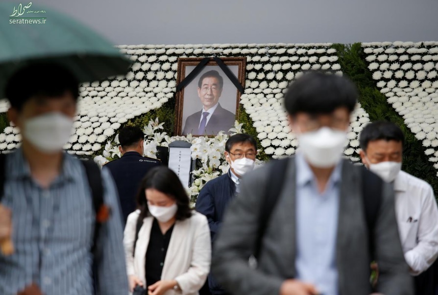 خودکشی شهردار سئول بعد از متهم شدن به آزار جنسی/ تشییع جنازه+ تصاویر