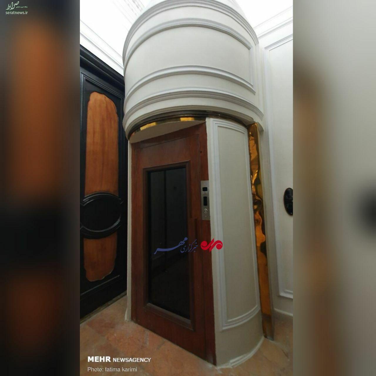 عکس/ تصویر دیده نشده از آسانسور تعبیه شده در کاخ مرمر