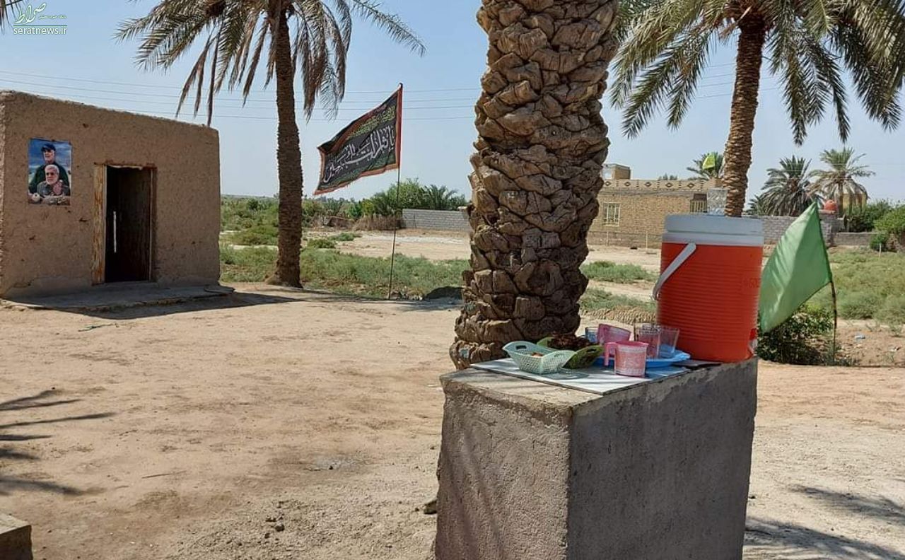 عکس/ ماجرای عکس شهید سلیمانی بر دیوار موکب عراقی