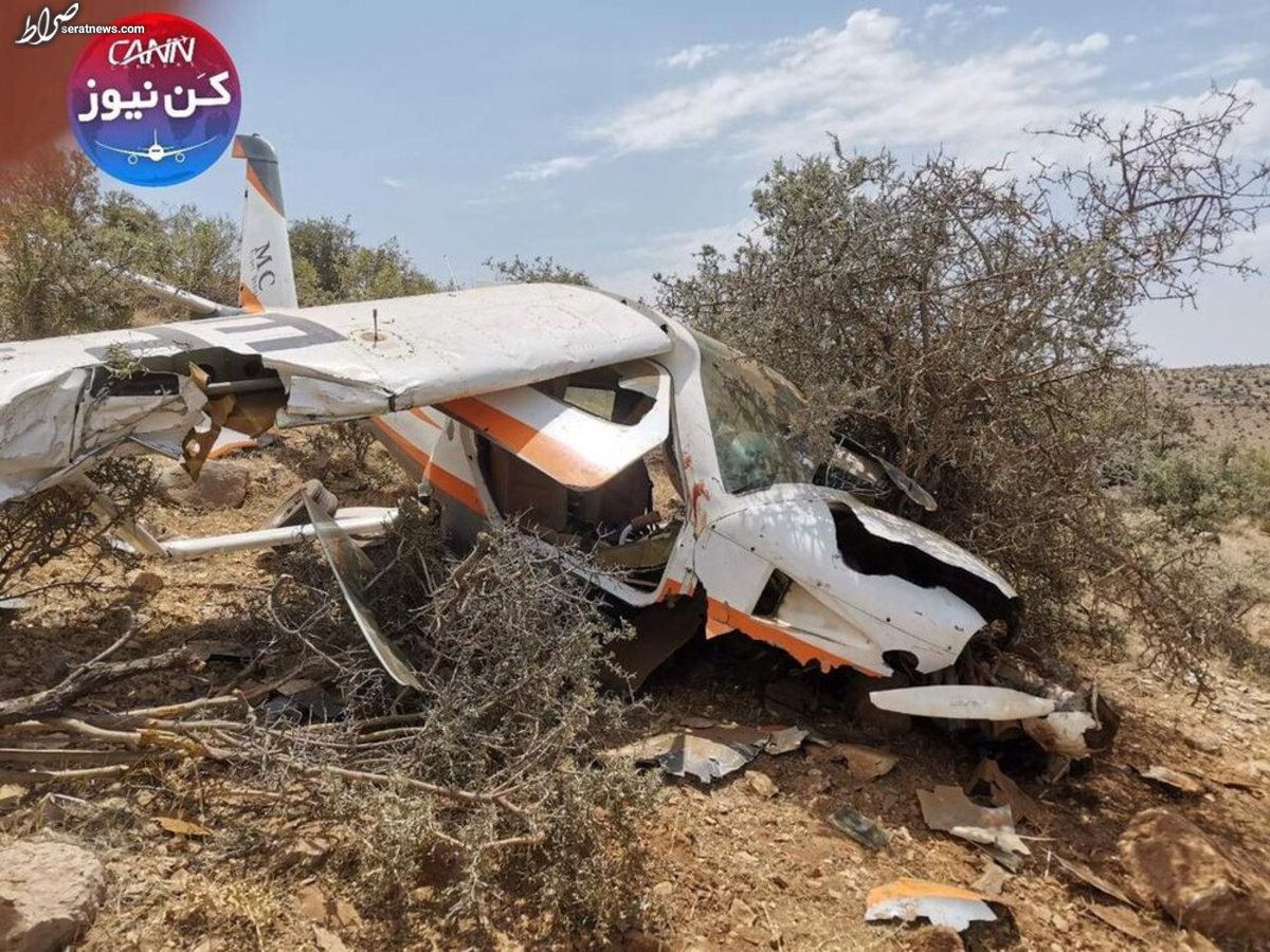 عکس/ هواپیمایی که امروز در فارس سقوط کرد